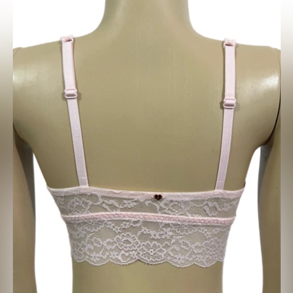 NWOT PINK Victoria’s Secret Light Pink Lace Bralette - Picture 2 of 10